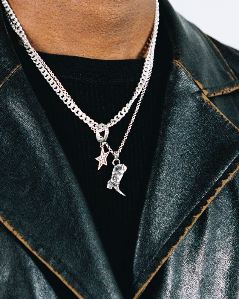 【西班牙連線】TWOJEYS BOOT DOUBLE CHAIN 925純銀項鍊 牛仔靴 TWDOUBLE