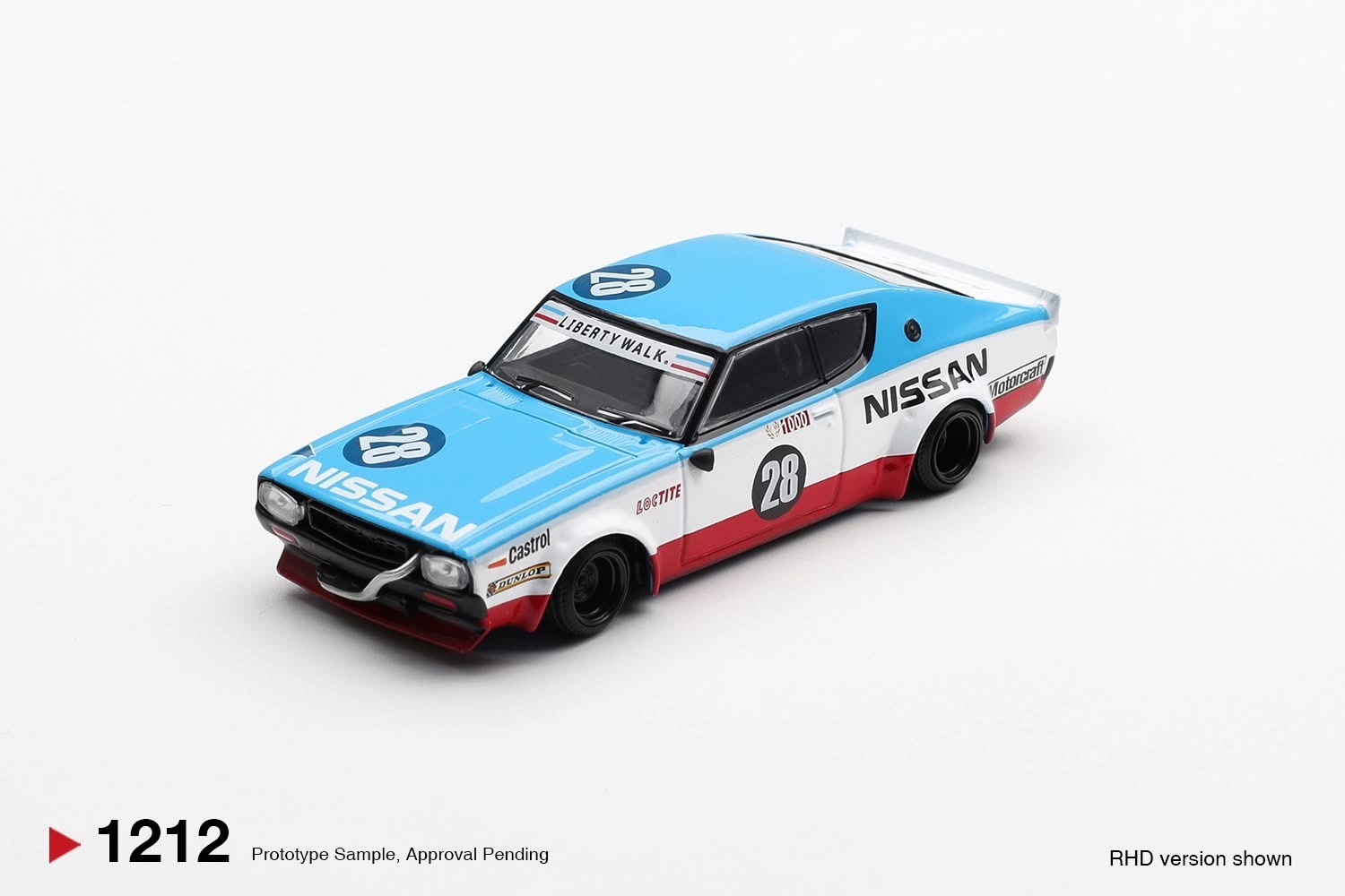預訂 Pre Order - MiniGT 1212 Nissan Skyline Kenmeri Liberty Walk Nissan Racing '75 concept