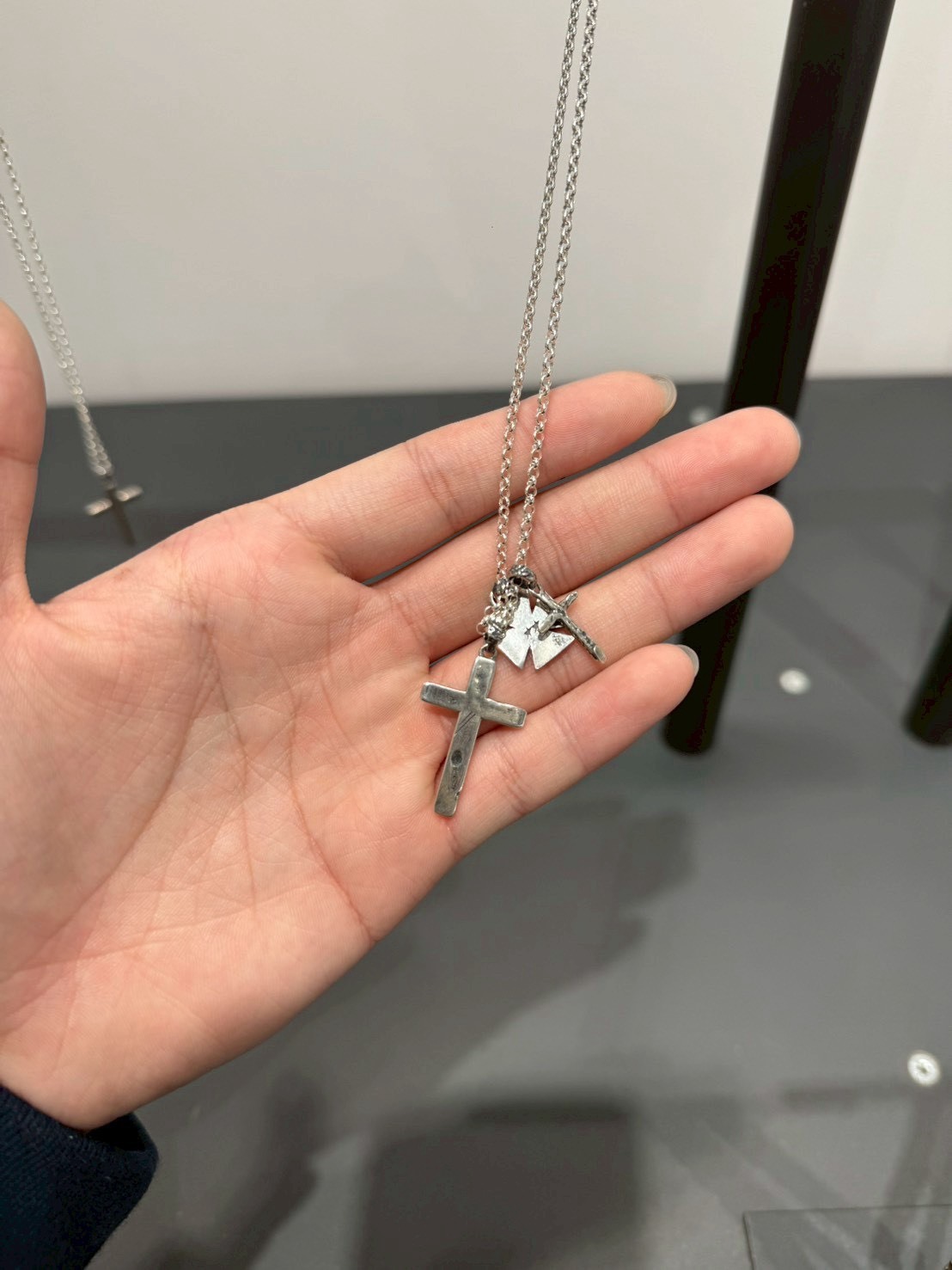 【西班牙連線】TWOJEYS MULTI CROSS NECKLACE 925純銀項鍊 多十字 TWMU