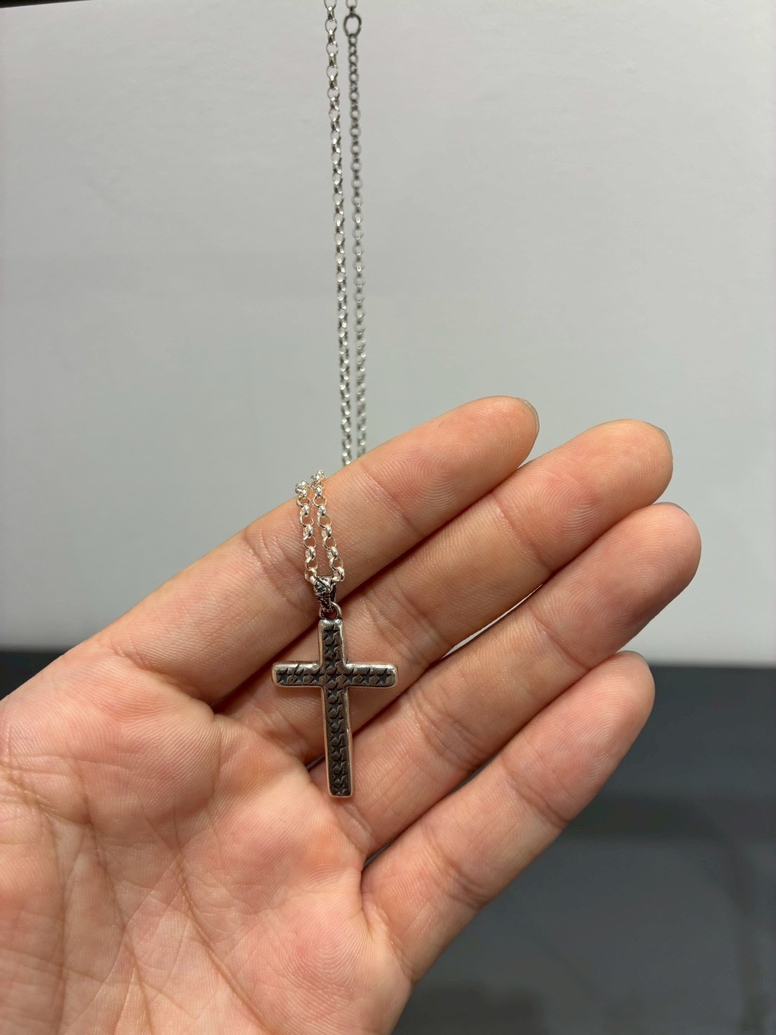 【西班牙連線】TWOJEYS CROSS NECKLACE 925純銀項鍊 十字架 TWCN