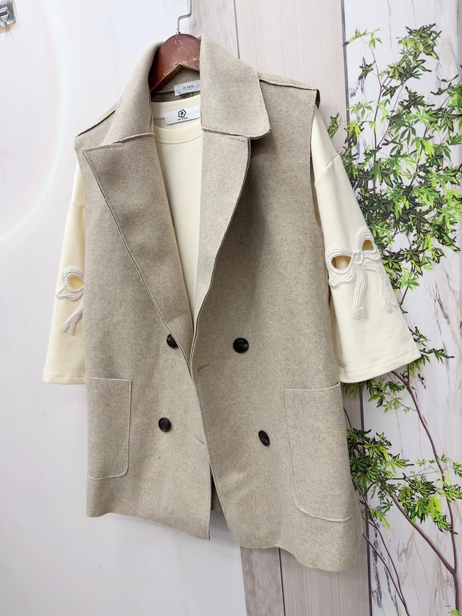 韓國背心外套~147AS