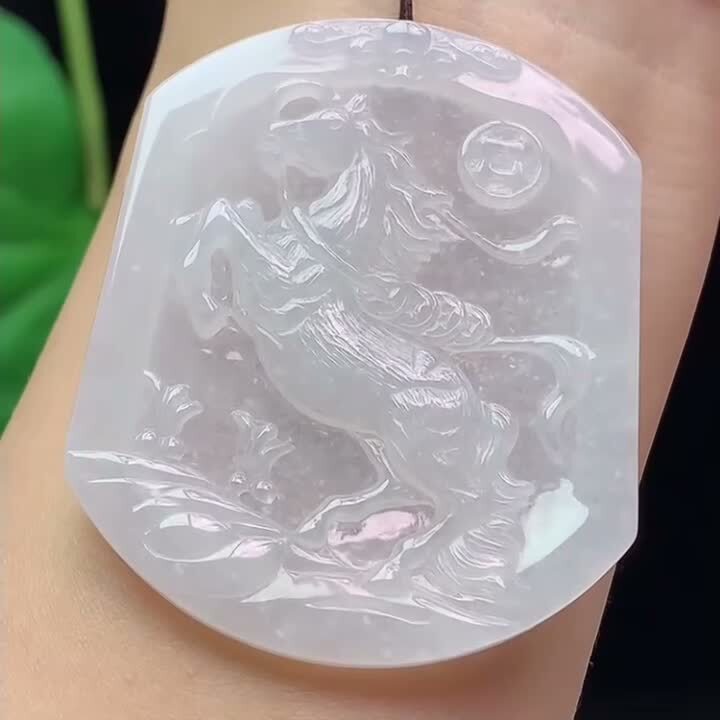 翡翠冰種馬牌,天然翡翠A玉, 緬甸玉, Jade, Jadeite