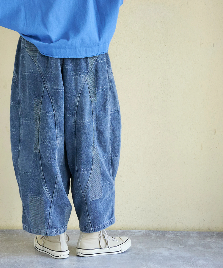 日本預訂 cube sugar CS Denim Switch Easy Pants