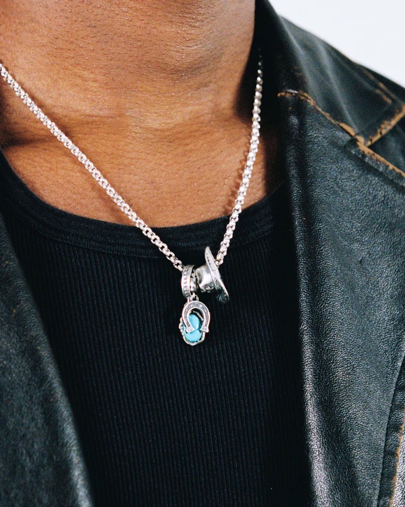 【西班牙連線】TWOJEYS HAT STONE NECKLACE 925純銀項鍊 牛仔三件套 TWHAT