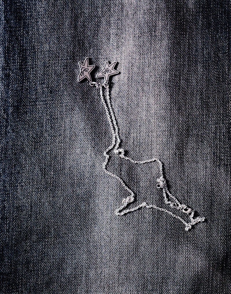 【西班牙連線】TWOJEYS SKETCHY STARS NECKLACE 雙星 TWDSTARS