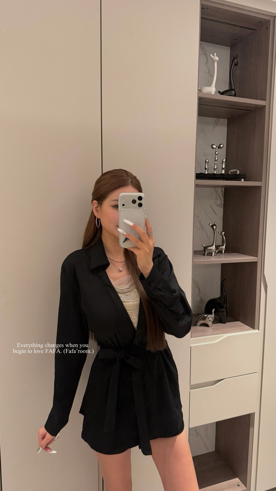 【Mar.3】M'2輕奢透視綁帶襯套裝