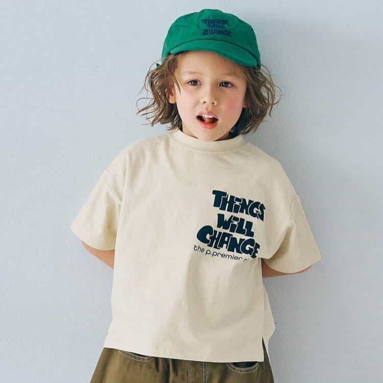 日本 90-140 黑白街頭印花上衣 2色