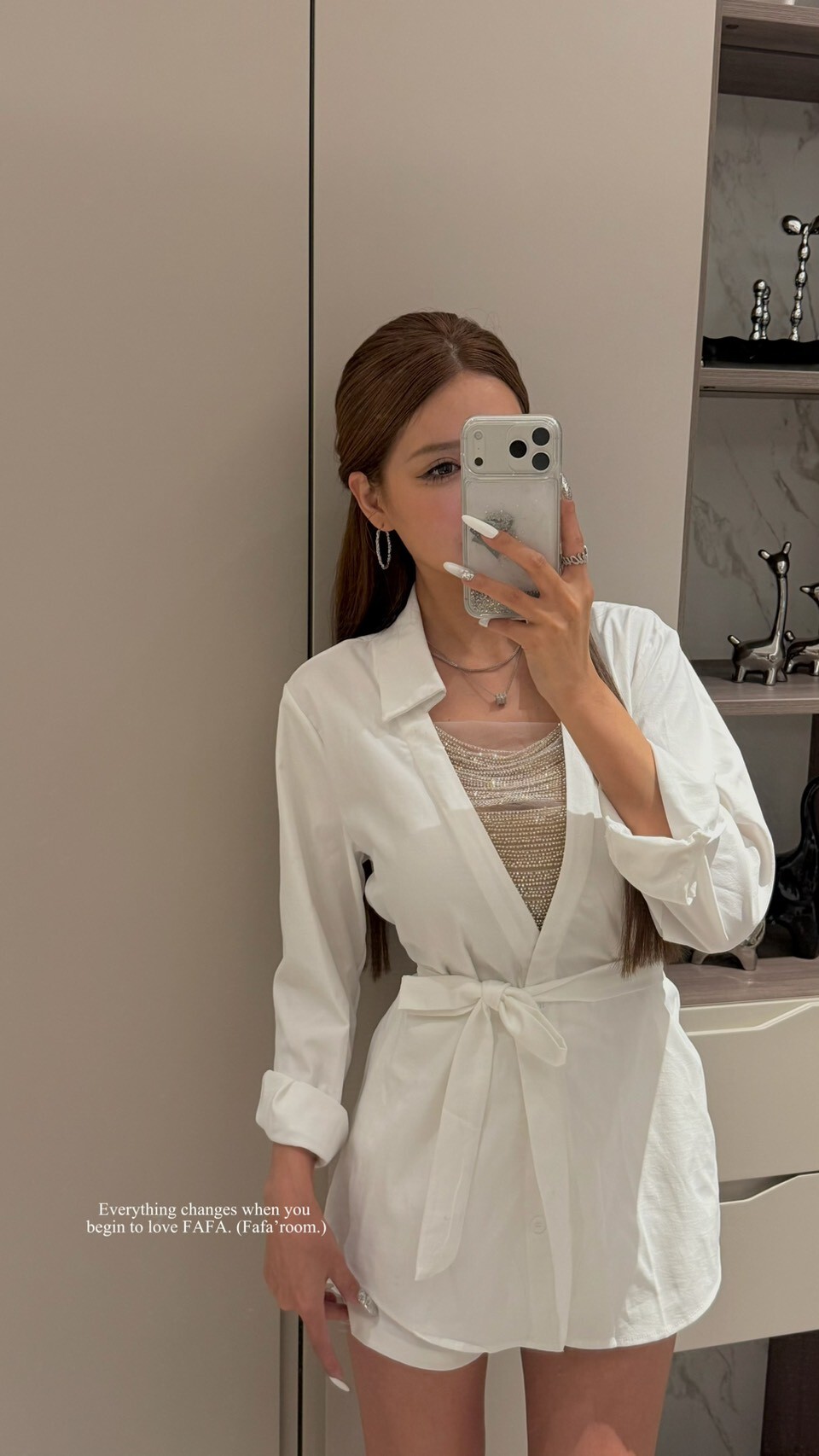 【Mar.3】M'2輕奢透視綁帶襯套裝