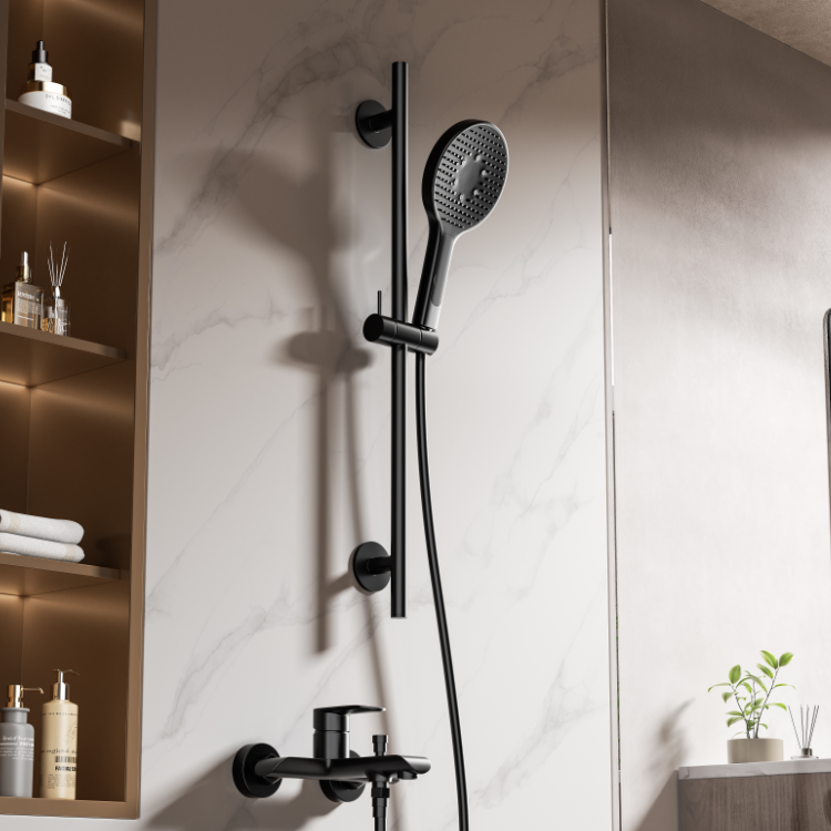 Vizio Sliding Shower Set (Matt Black)(VZ300103MB)