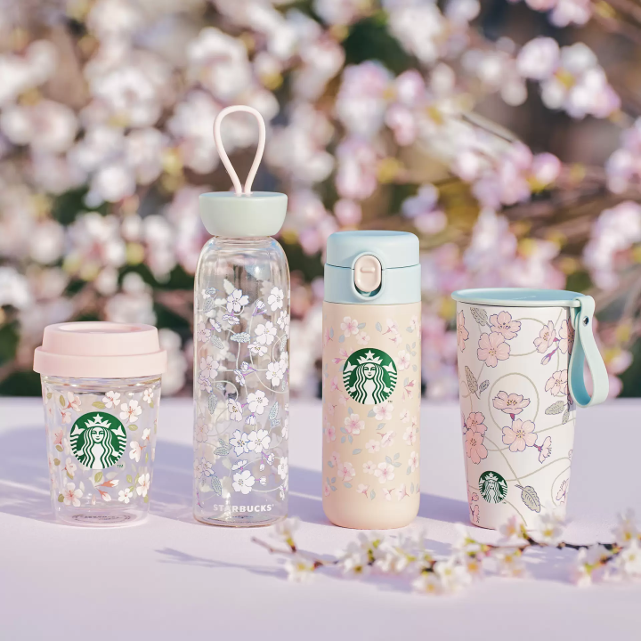 [現貨回饋出清]  日本星巴克SAKURA系列 2024 不鏽鋼保溫瓶 381ml