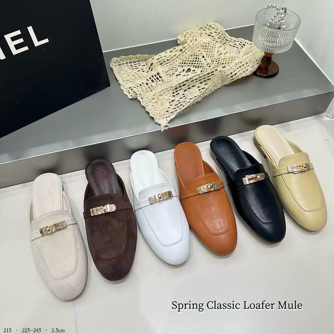 215韓國極簡凱莉金扣穆勒拖