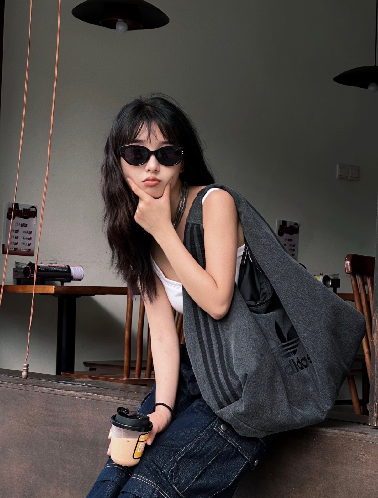 【即晚截單！限時6折優惠預訂】ADIDAS DENIM SHOULDER BAG（2色）