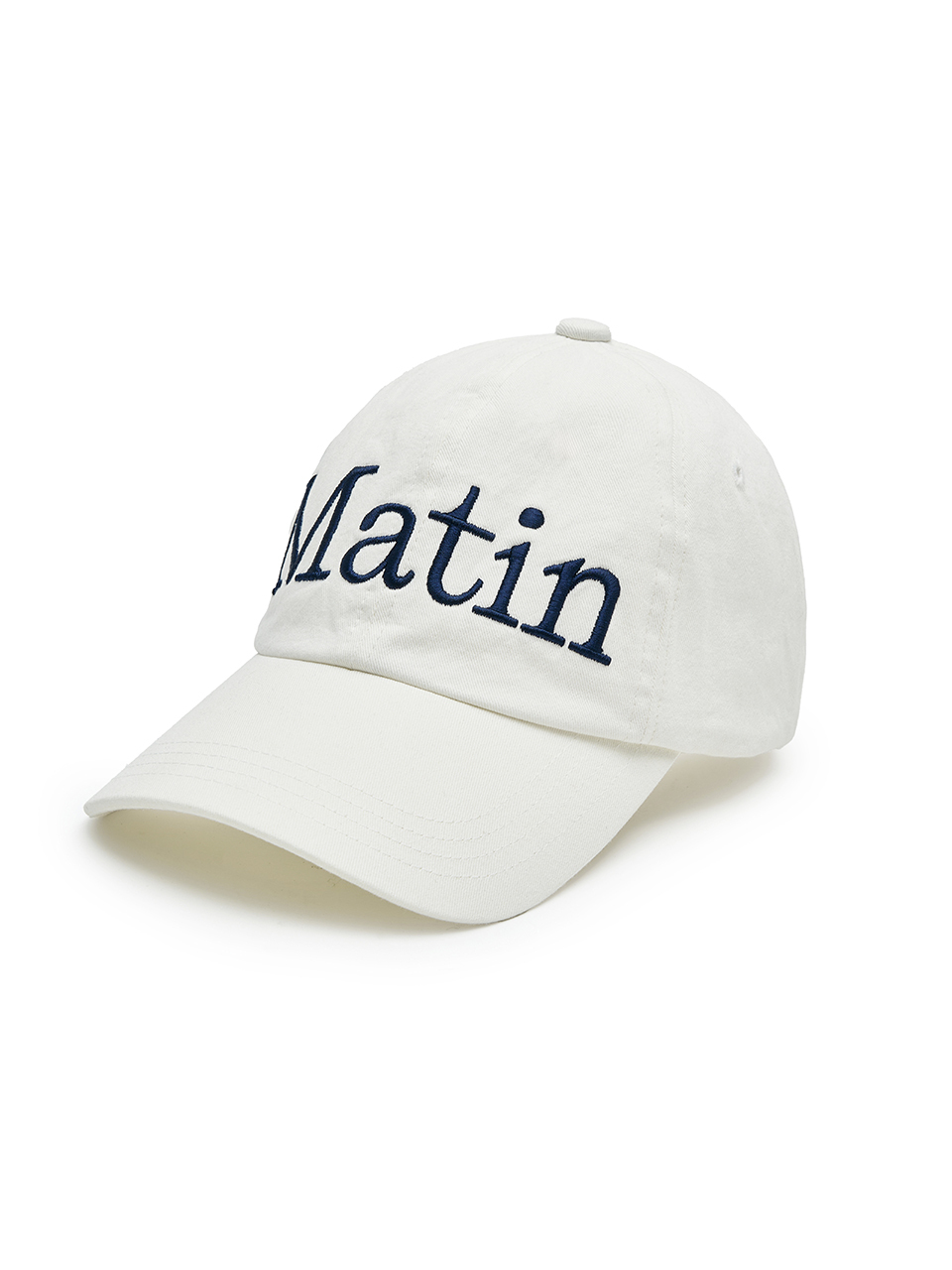 MATIN LOGO刺繡棒球帽 白色