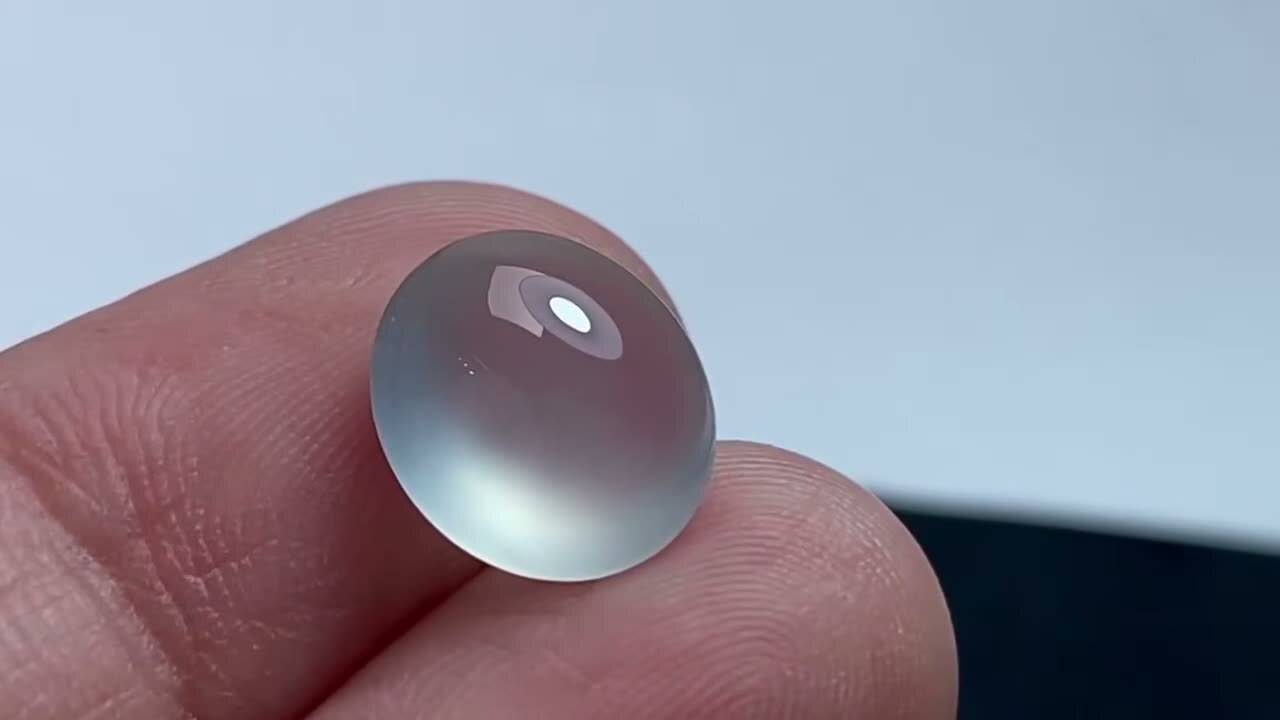 翡翠高冰蛋面,天然翡翠A玉, 緬甸玉, Jade, Jadeite