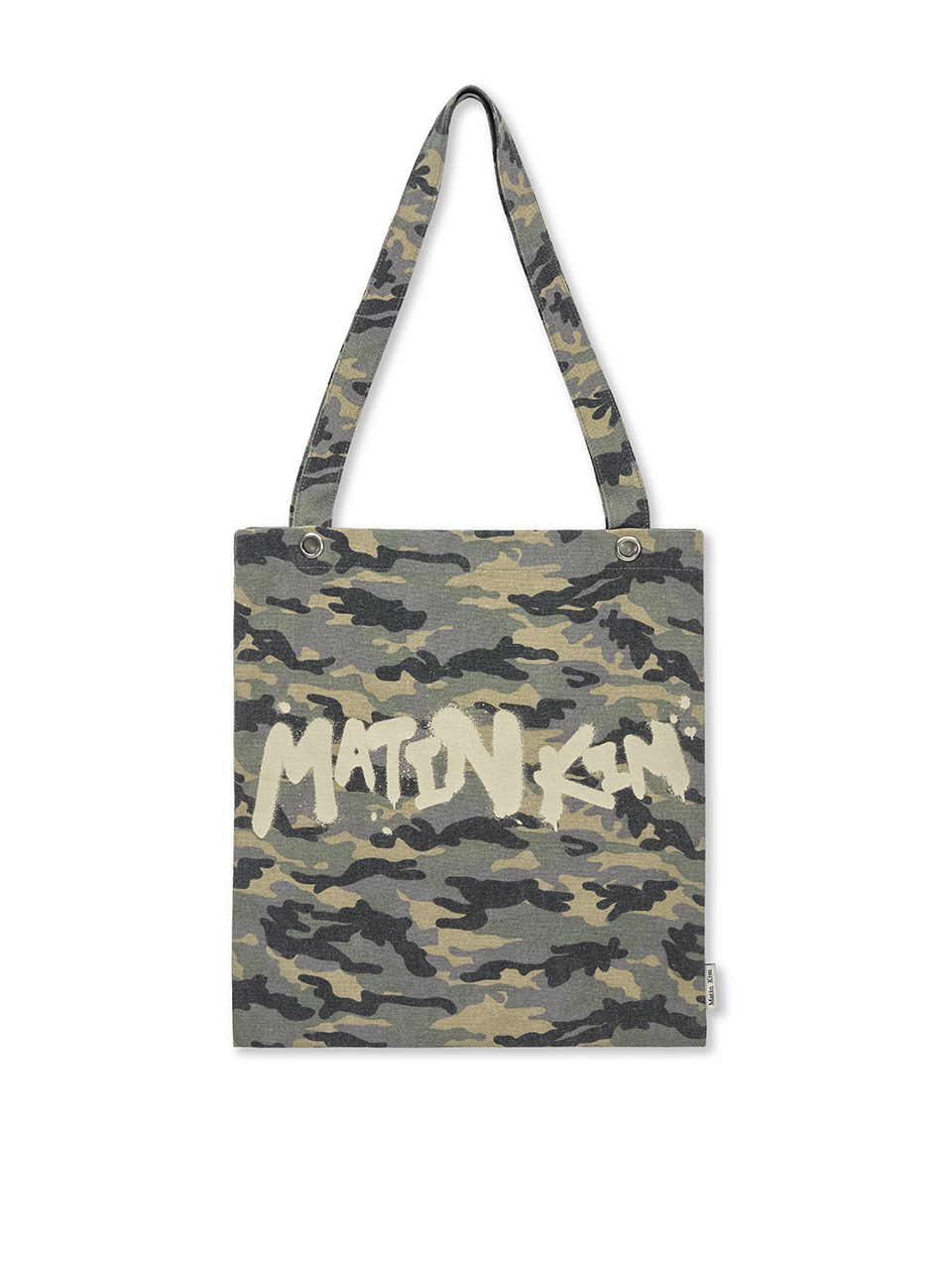 迷彩LOGO帆布環保袋 卡其