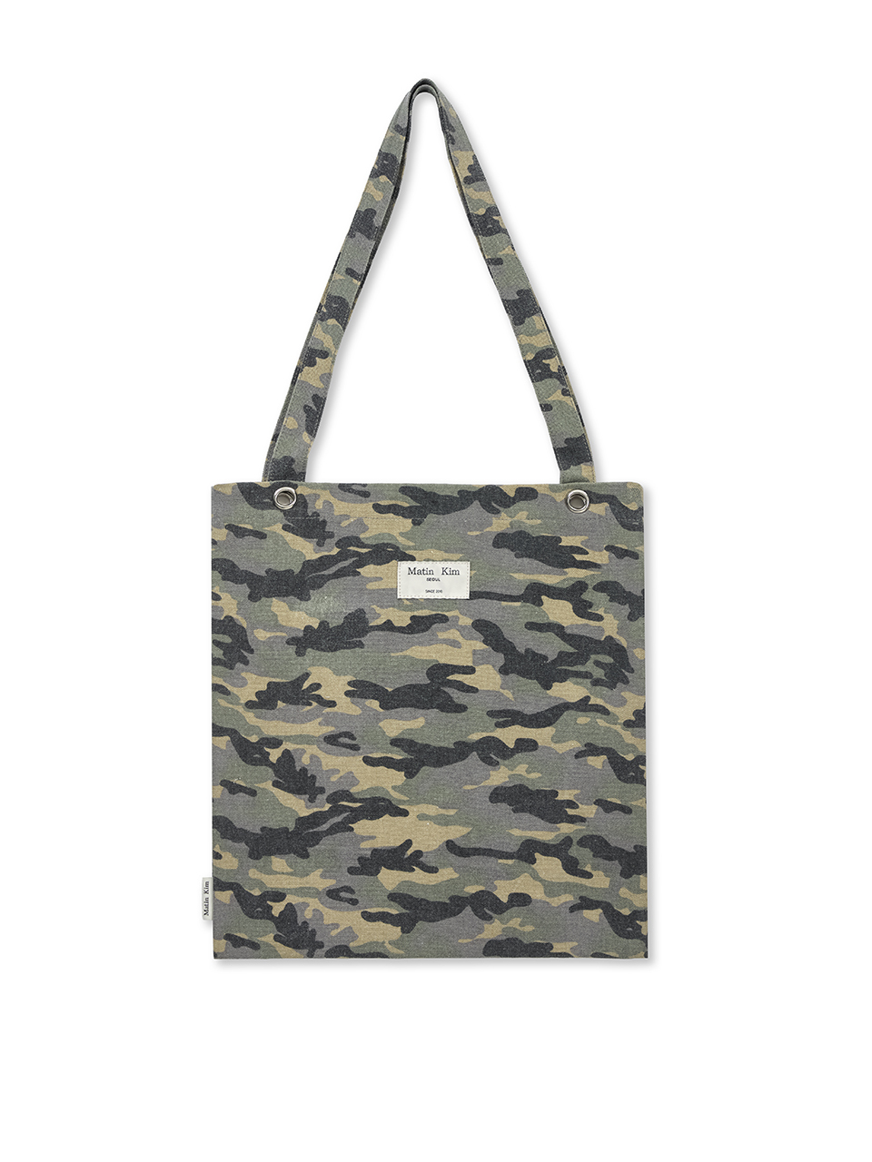 迷彩LOGO帆布環保袋 卡其