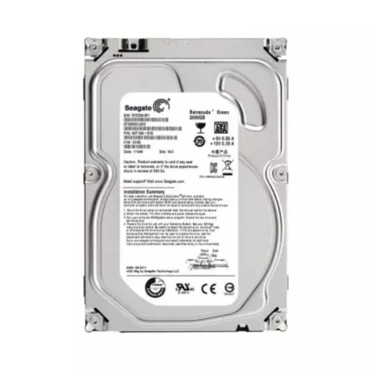 ST3250318AS SEAGATE 3.5" 250GB SATA 7200RPM 16M CACHE HDD (翻新)