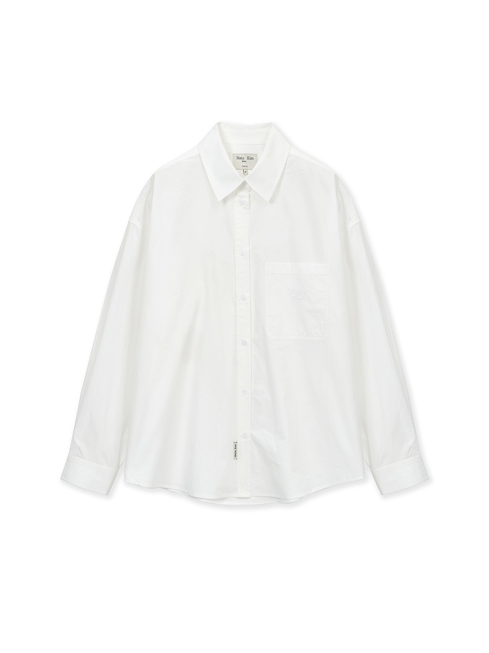 EMBROIDERY SMALL LOGO SHIRT IN WHITE