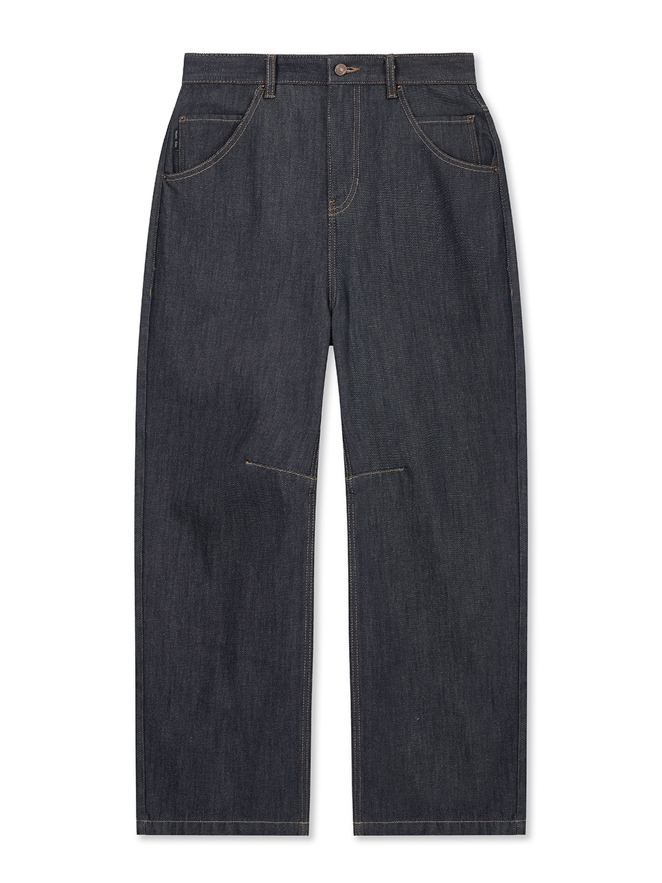 DART POINT DENIM PANTS IN DARK NAVY