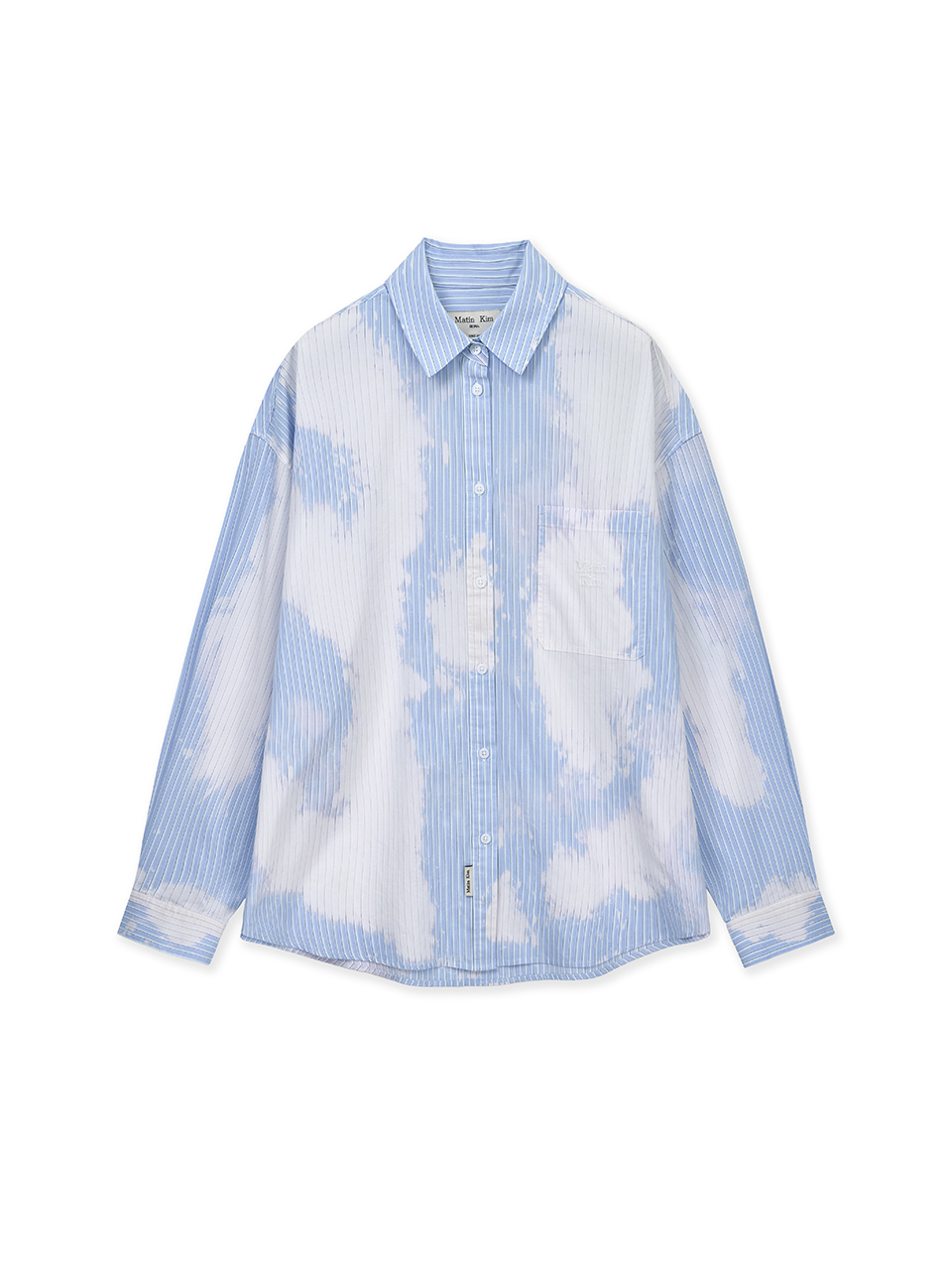 EMBROIDERY SMALL LOGO SHIRT IN LIGHT BLUE