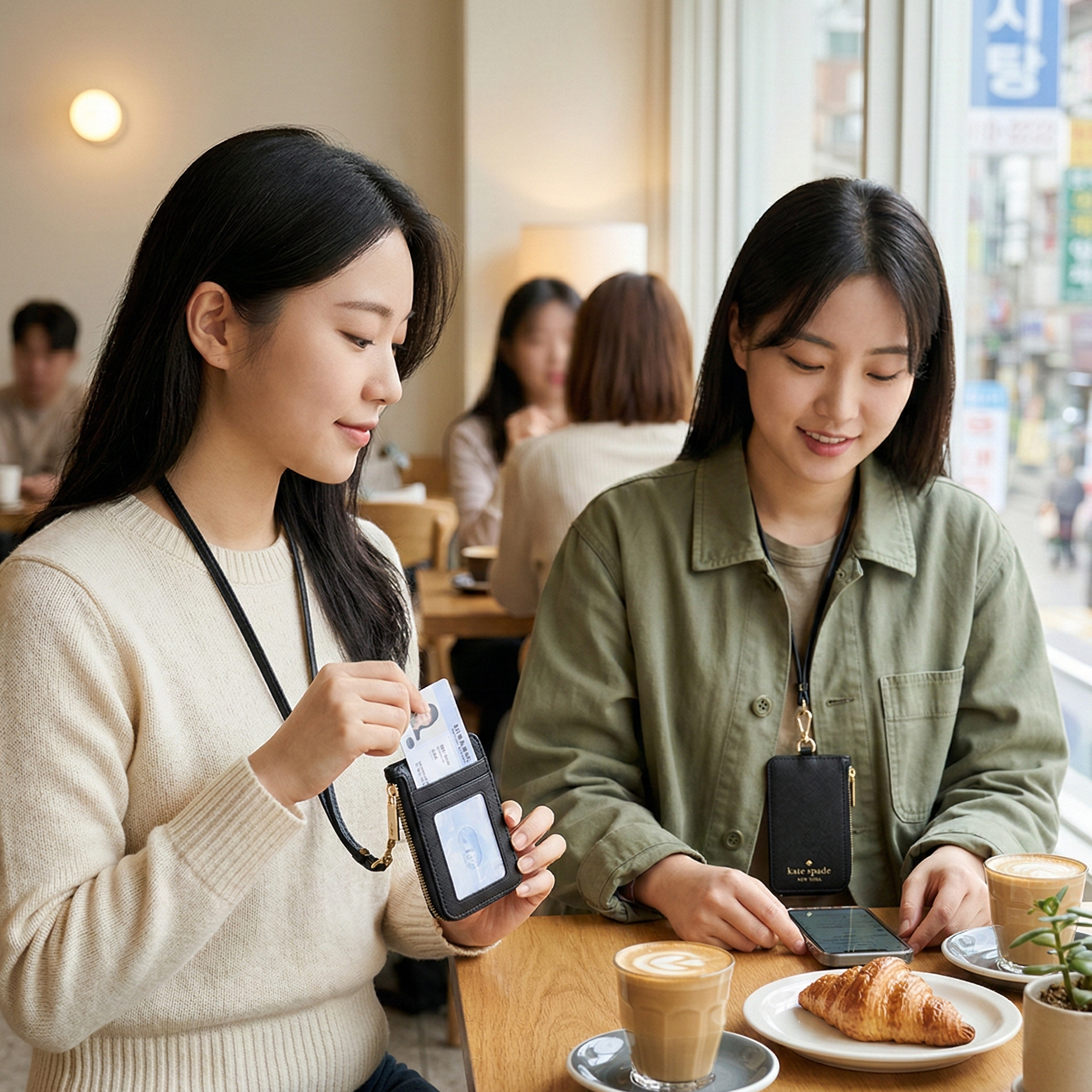 【預購】KATE SPADE H022833 卡片套連掛繩證件套