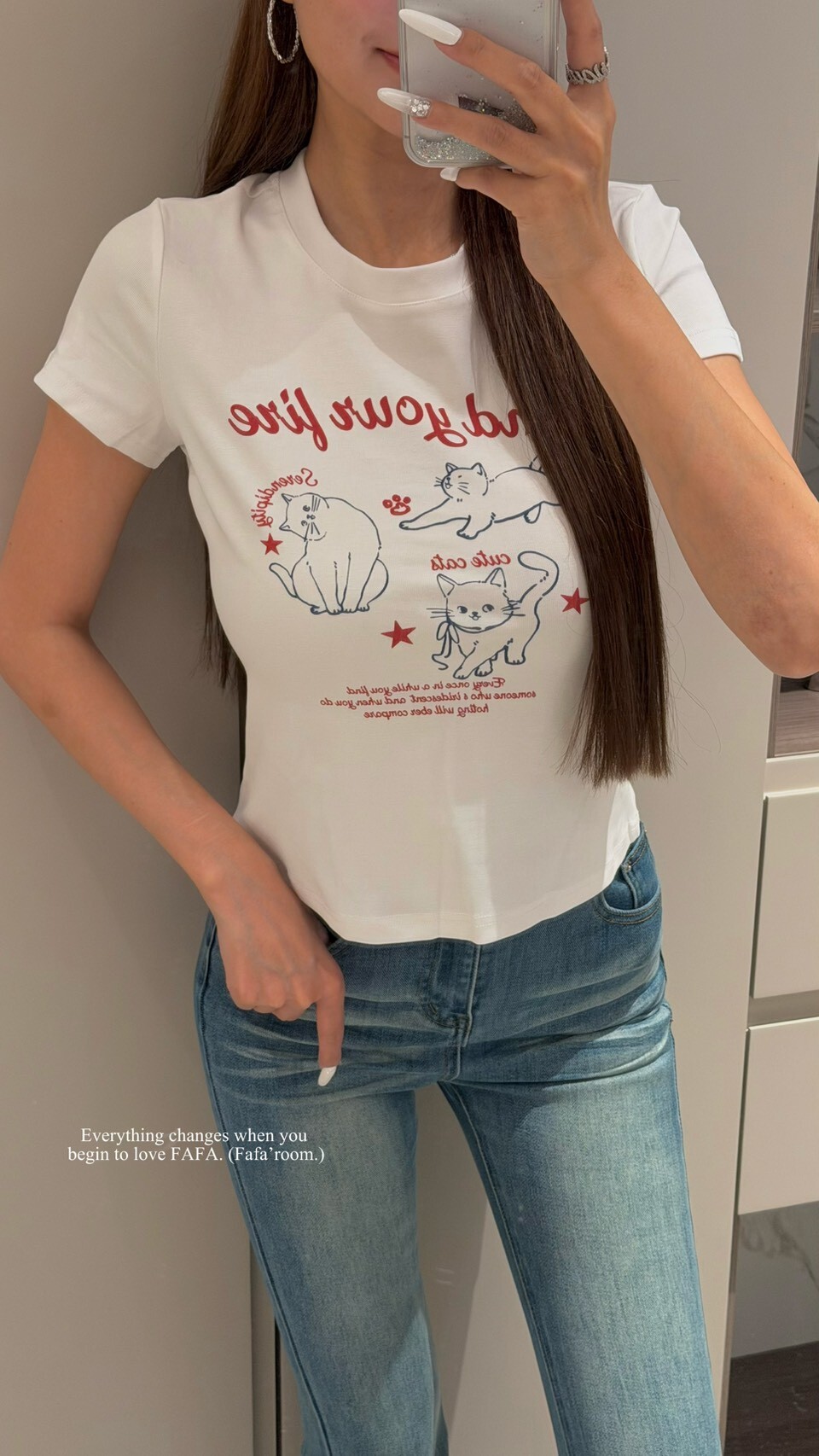 【Mar.3】Y'2貓咪圓領短T