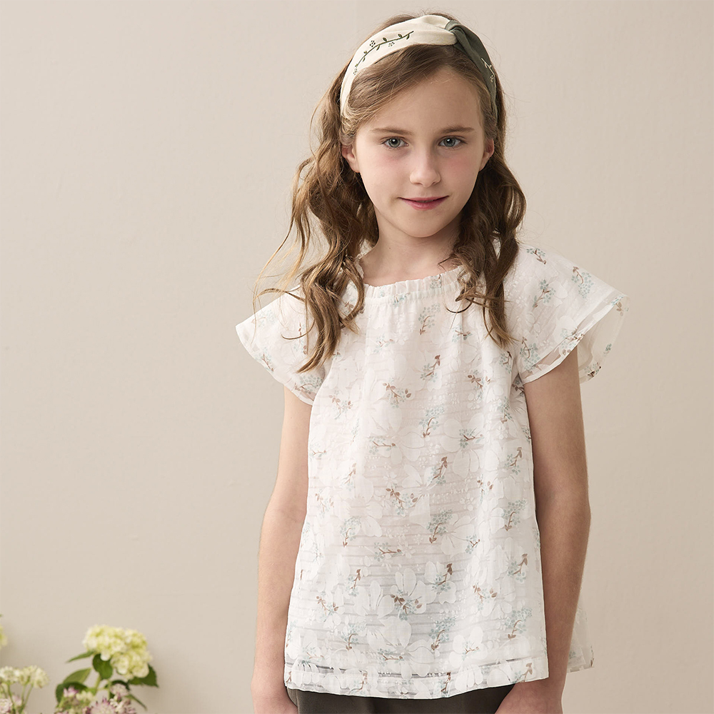 <官網限定> PIPPY藤蔓刺繡髮帶 綠 S尺寸 (頭圍52公分)