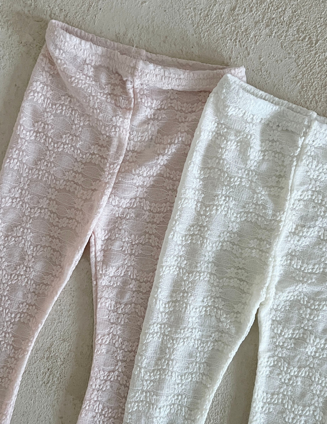 提花捲邊內搭褲