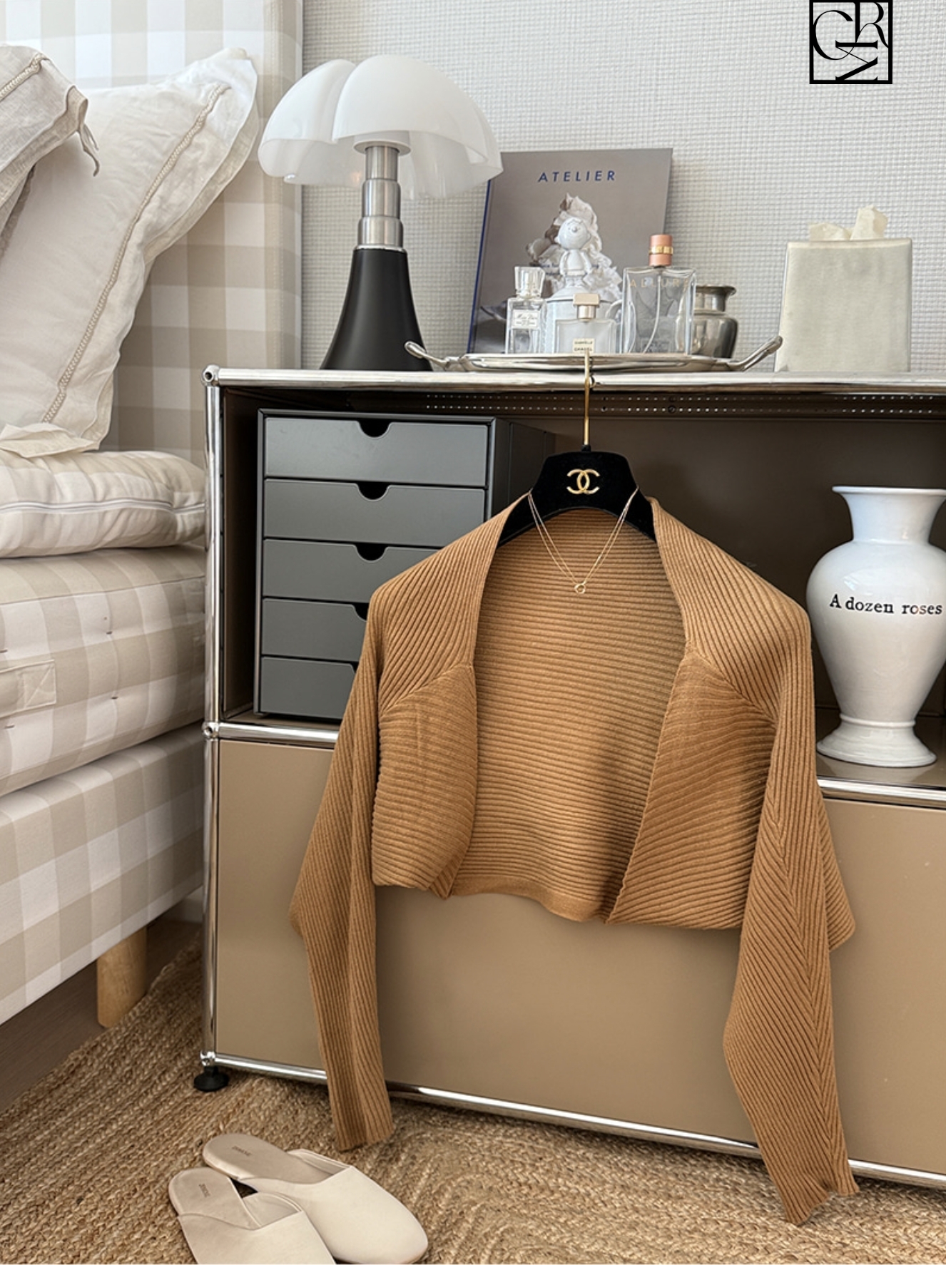 優雅氣息螺紋短版開襟罩衫外套 / 4色