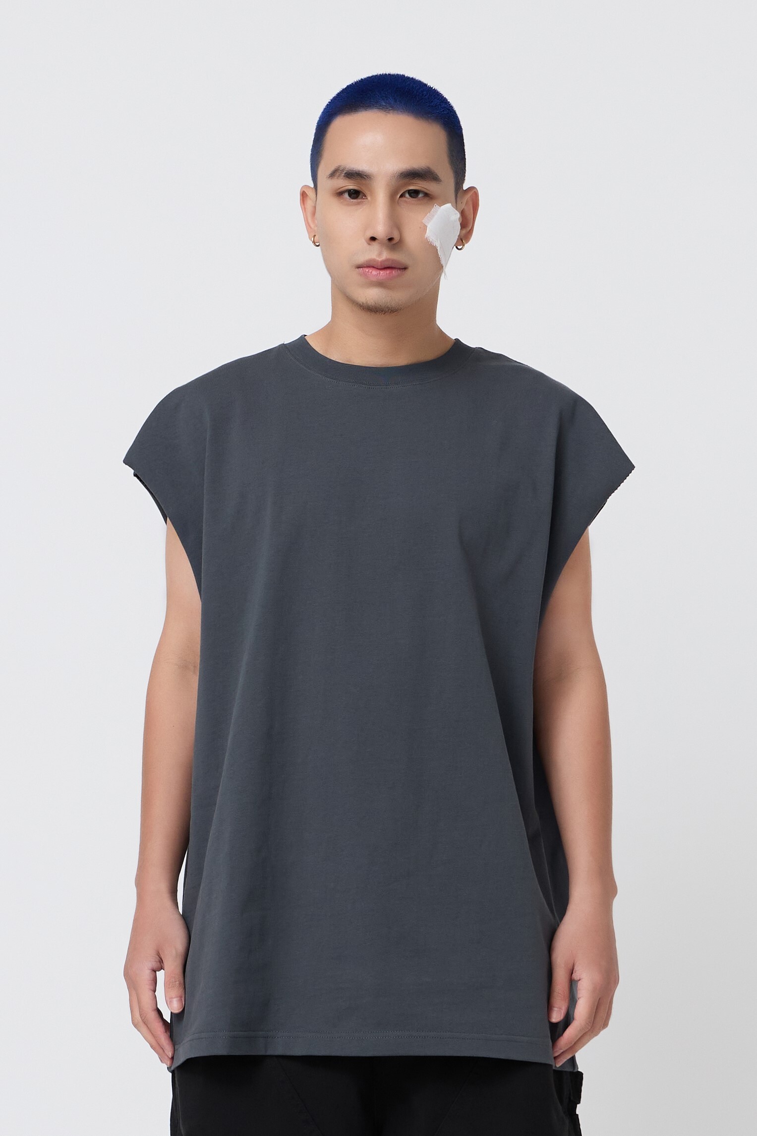 NOIR 美式寬肩肌理感背心