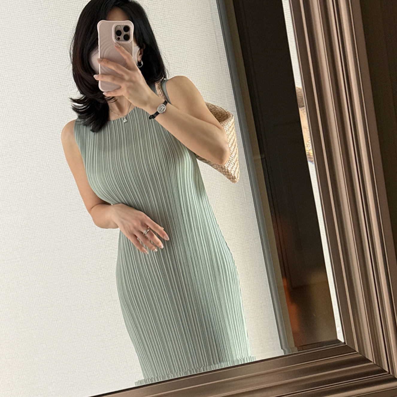 氣質女子螺紋圓領背心長洋裝 / 6色