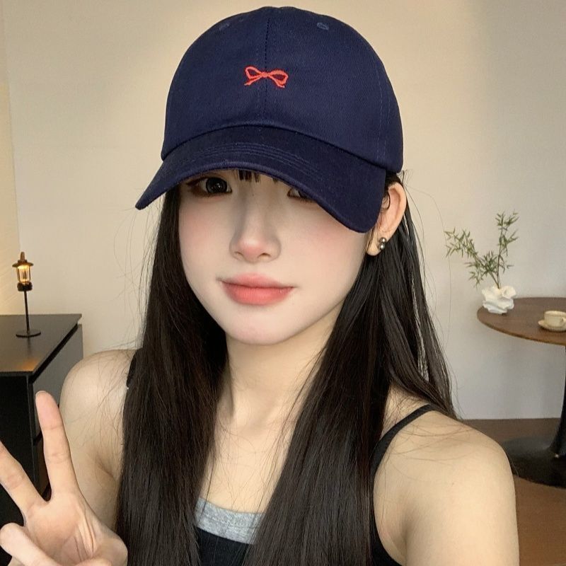 Summer Embroidered Bow Baseball Cap