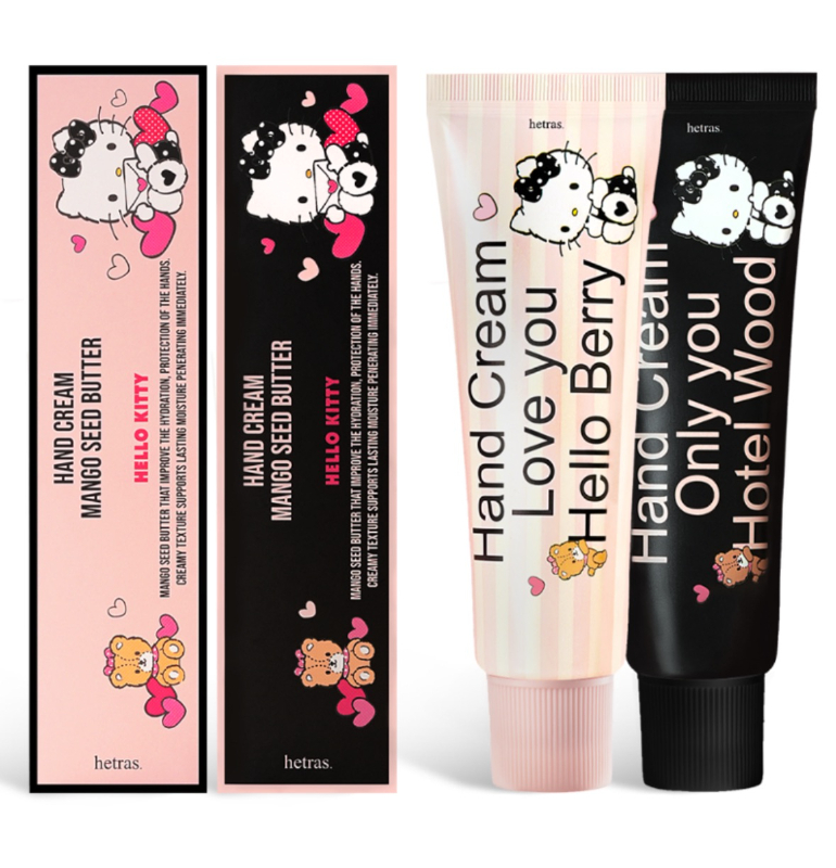 韓國 Hetras X Hello Kitty 保濕香氛護手霜 50ml 聯名限量款共2款