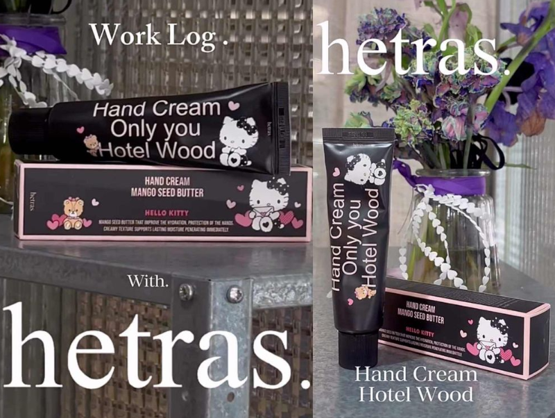 韓國 Hetras X Hello Kitty 保濕香氛護手霜 50ml 聯名限量款共2款