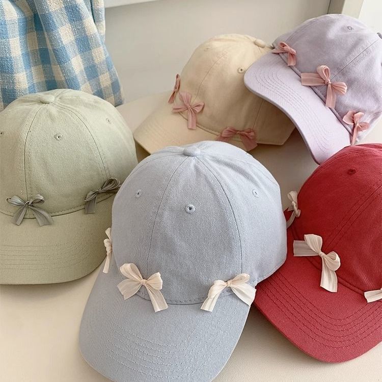 Candy Color Bow Baseball Cap