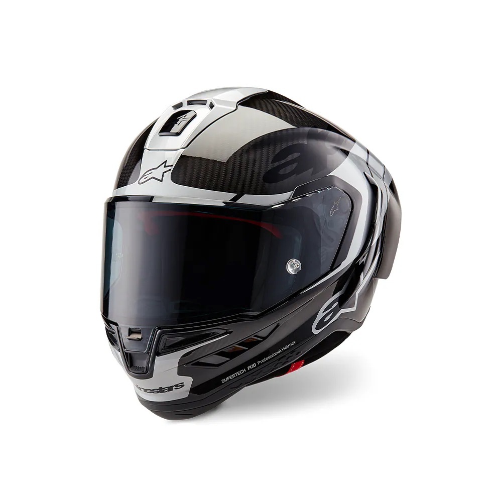 ALPINESTARS S-R10 彩繪 1368 黑灰 碳纖維 全罩 安全帽
