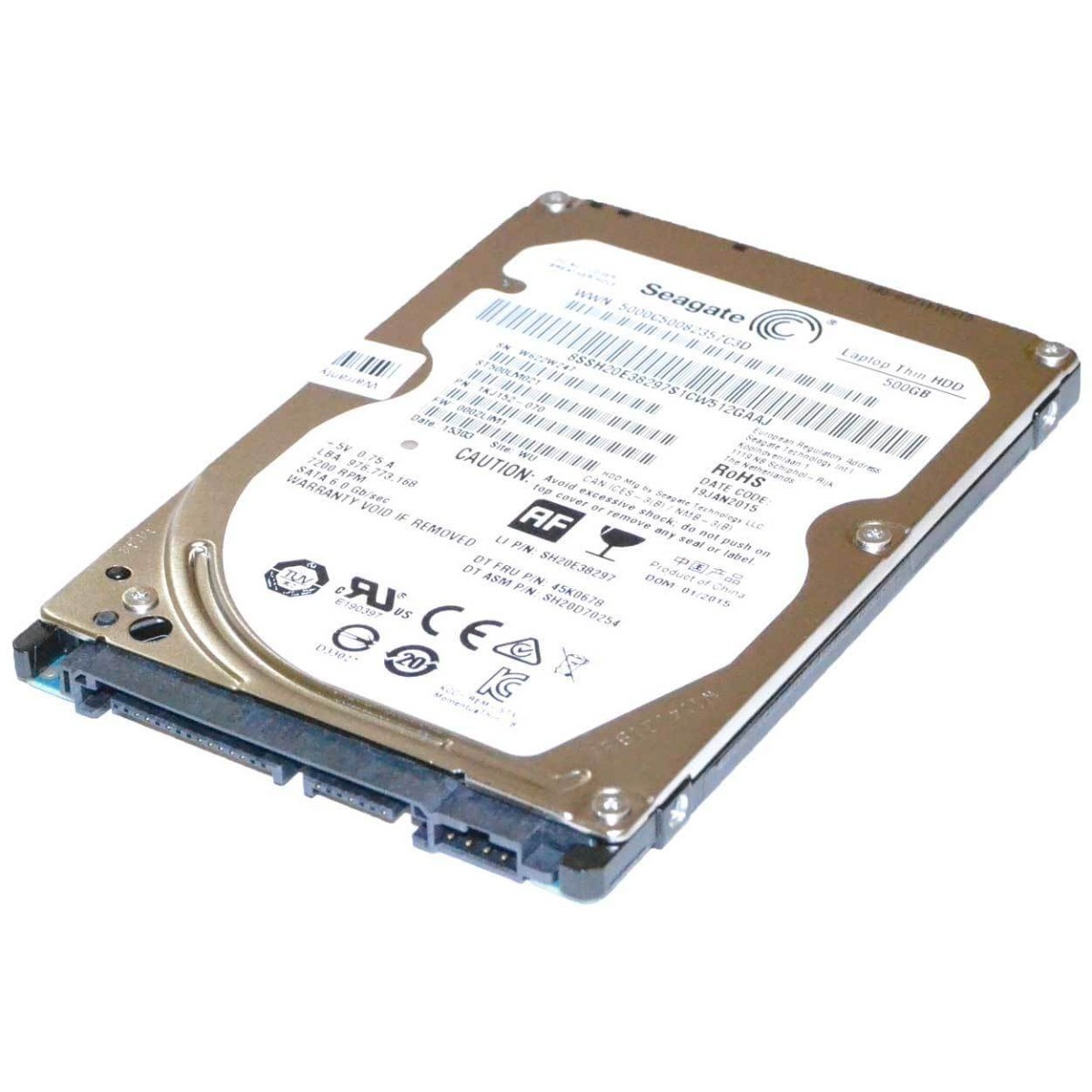 00HM717 LENOVO THINKPAD X250 2.5" 500GB 7200RPM SATA HDD (翻新) (Non-OEM)