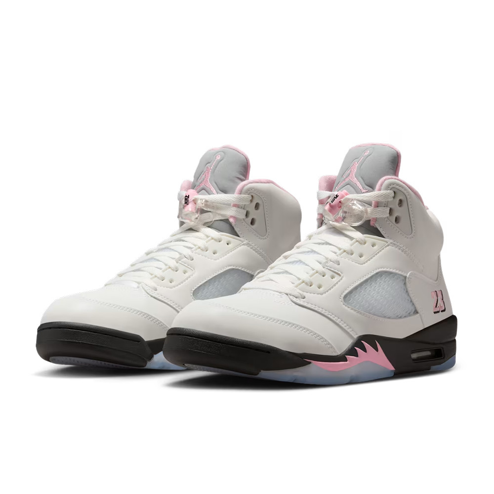 Nike Air Jordan 5 Retro Medium Soft Pink 白粉黑 緩震 橡膠外底 運動鞋 男鞋 HQ7978-102