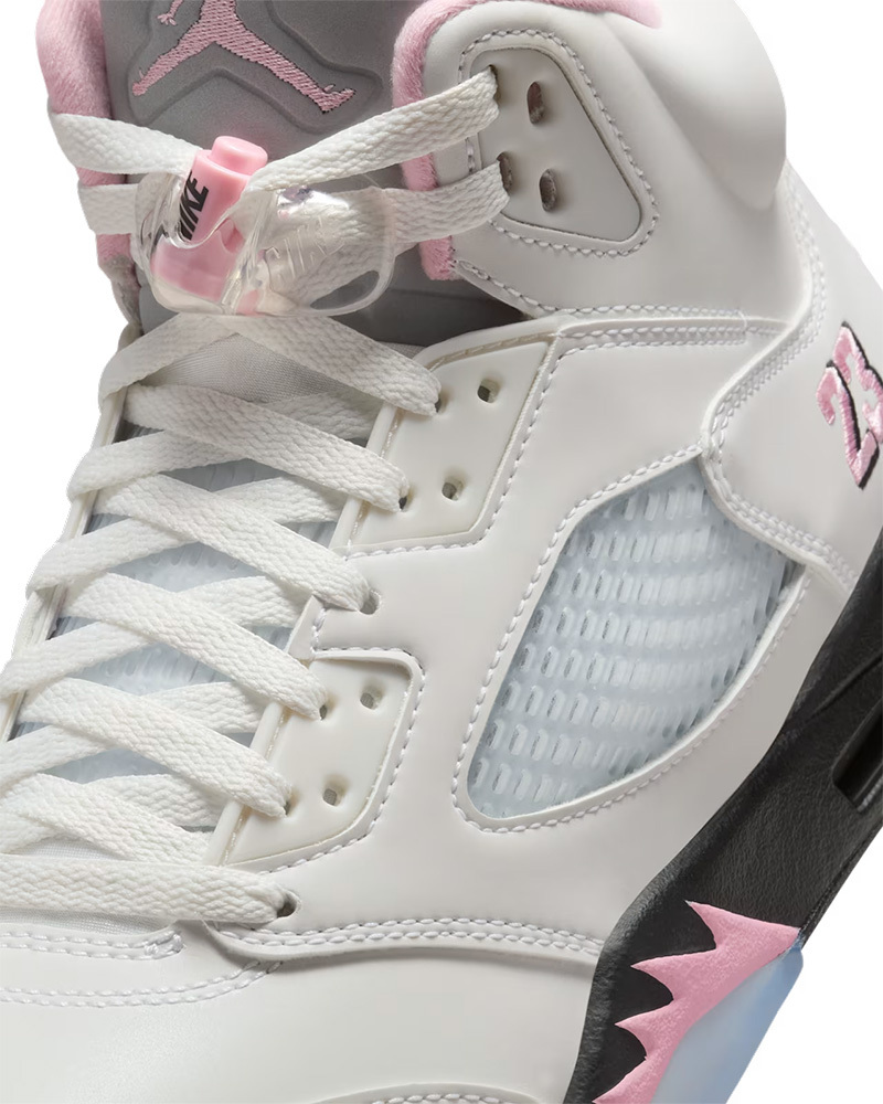 Nike Air Jordan 5 Retro Medium Soft Pink 白粉黑 緩震 橡膠外底 運動鞋 男鞋 HQ7978-102