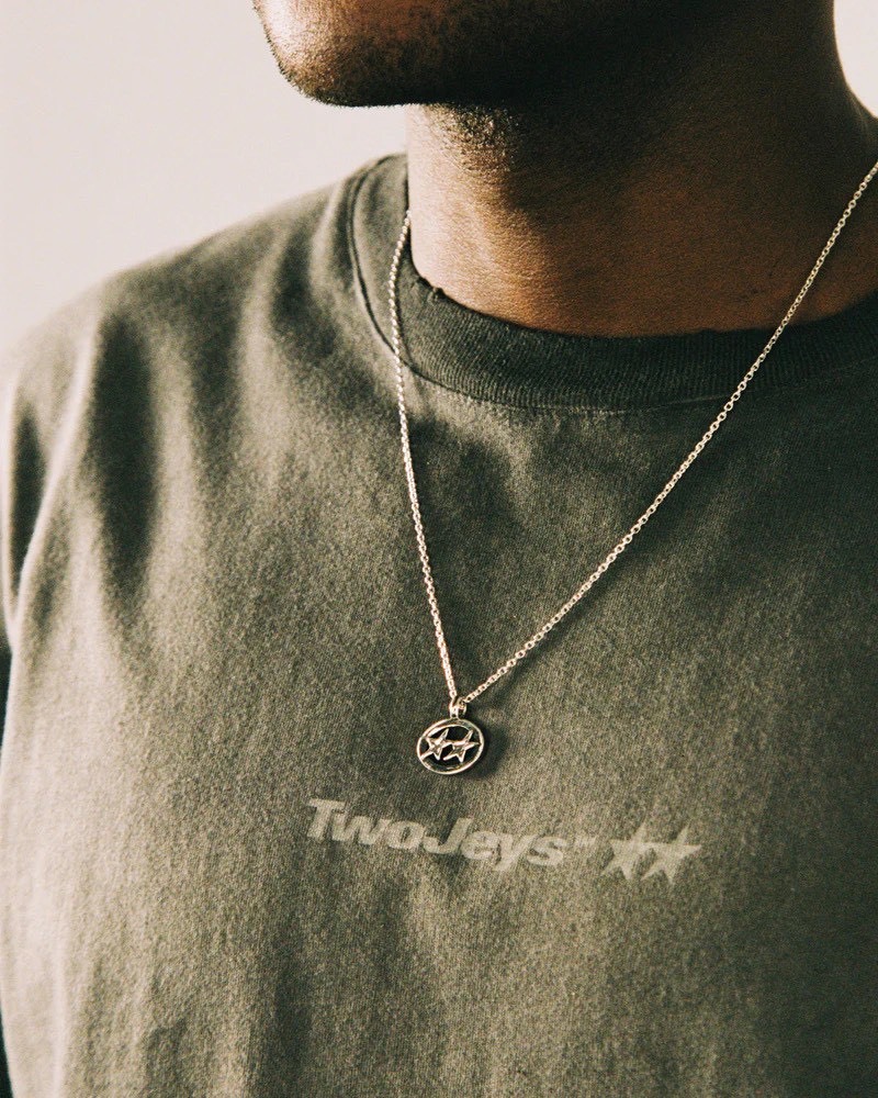 【西班牙連線】TWOJEYS SUPERSTAR STERLING SILVER CHAIN 簍空雙星項鍊 TWSS