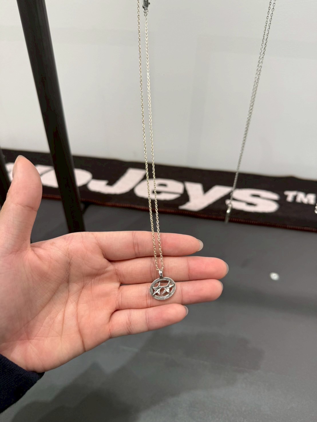 【西班牙連線】TWOJEYS SUPERSTAR STERLING SILVER CHAIN 簍空雙星項鍊 TWSS