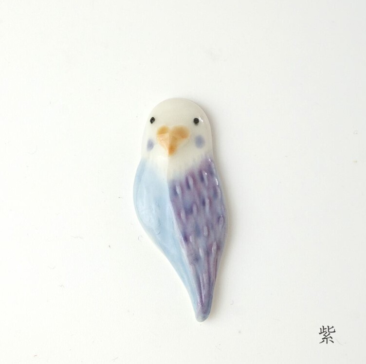 七窯社 - 虎皮鸚鵡 胸針