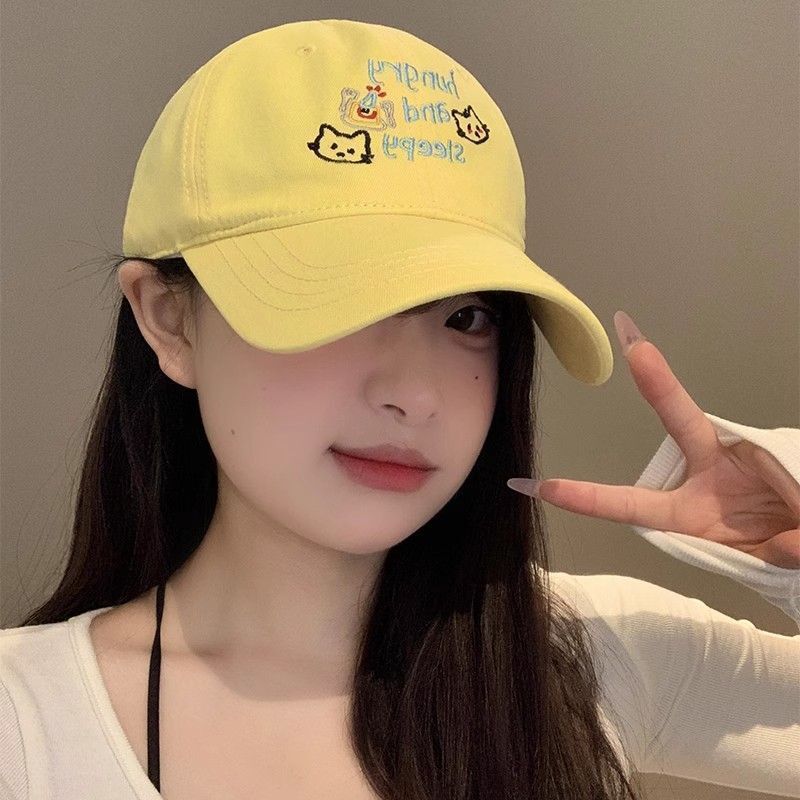 Cute Cat Embroidered Baseball Cap