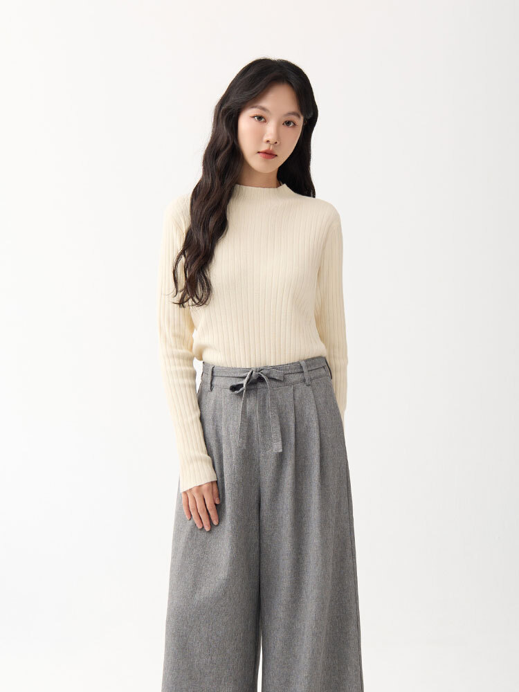 OH!HER 微領安迪絨內搭上衣