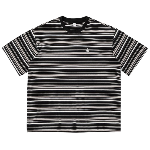 日系復古撞色條紋短袖 MT7170