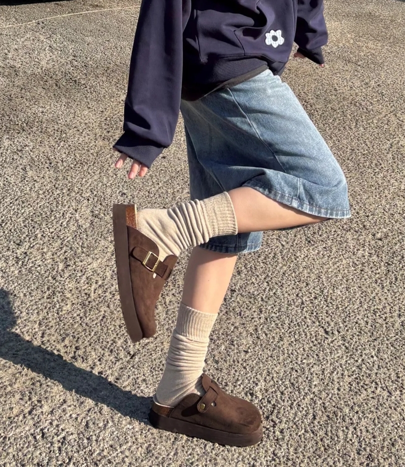 （預購）SHOOPEN 厚底絨面勃肯鞋 HPCV4GS25Q