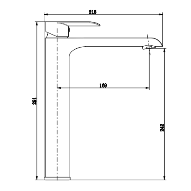 Vizio Tall Basin Mixer (Chrome)(VZ400104CR)