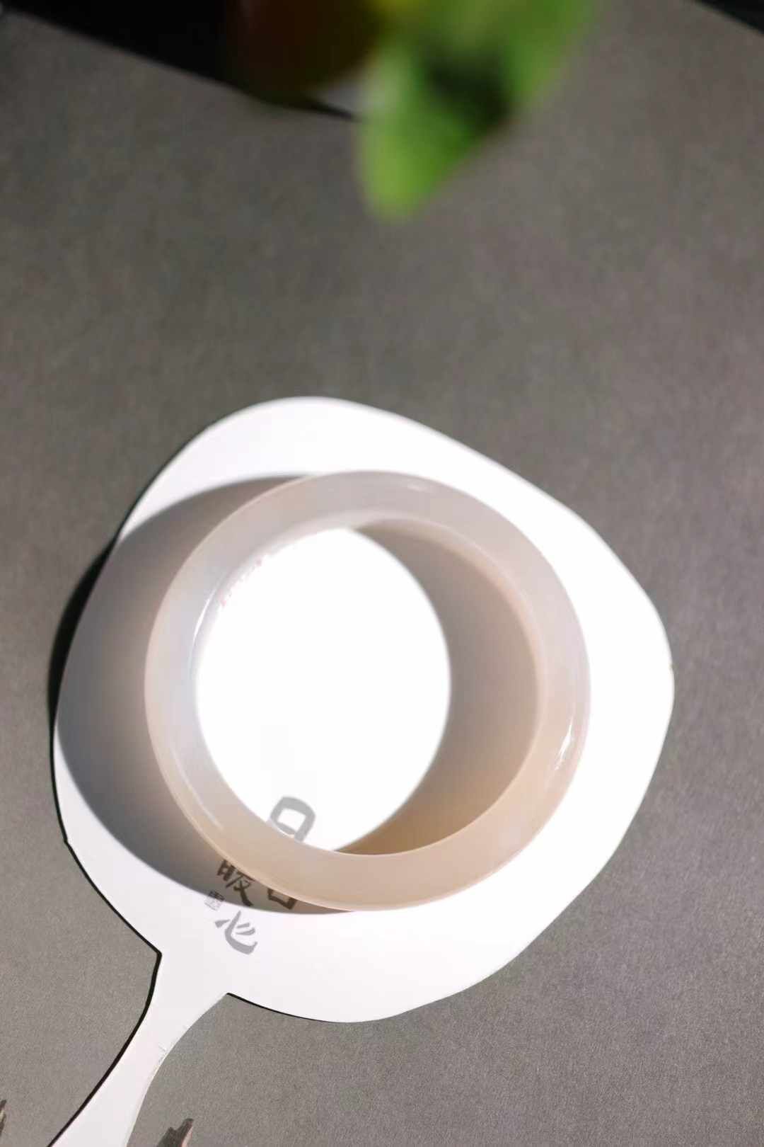 和田玉藕粉煙紫雙色手鐲,天然和田玉軟玉