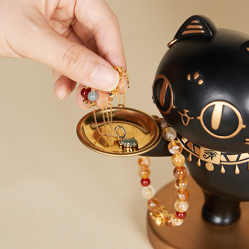 大英博物館｜巴斯特系列｜瑜伽貓收納擺件