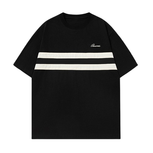 復古撞色抓皺條紋短袖 MT7162